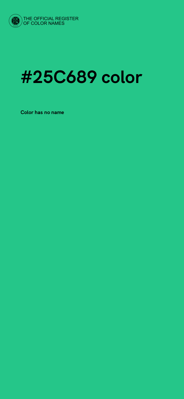 #25C689 color image