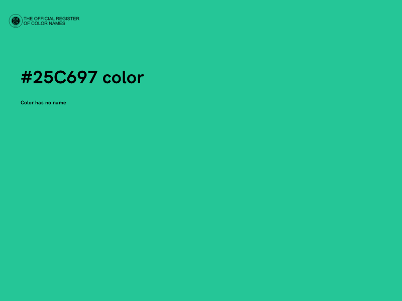 #25C697 color image