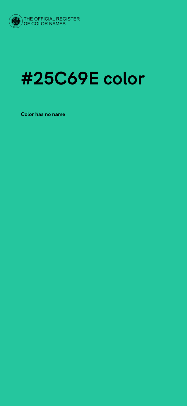 #25C69E color image