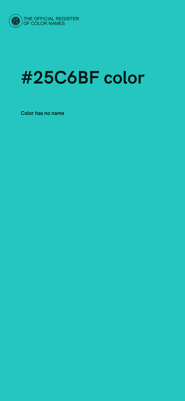 #25C6BF color image