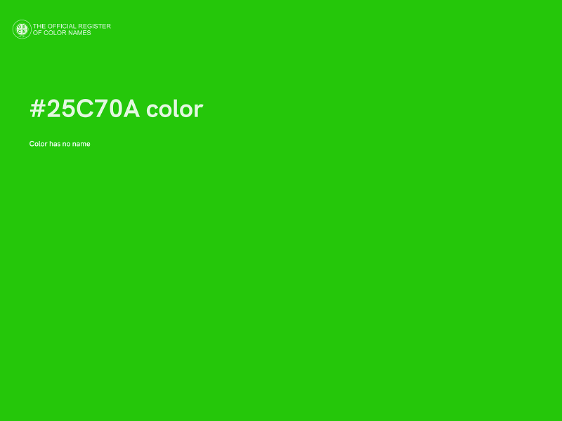 #25C70A color image