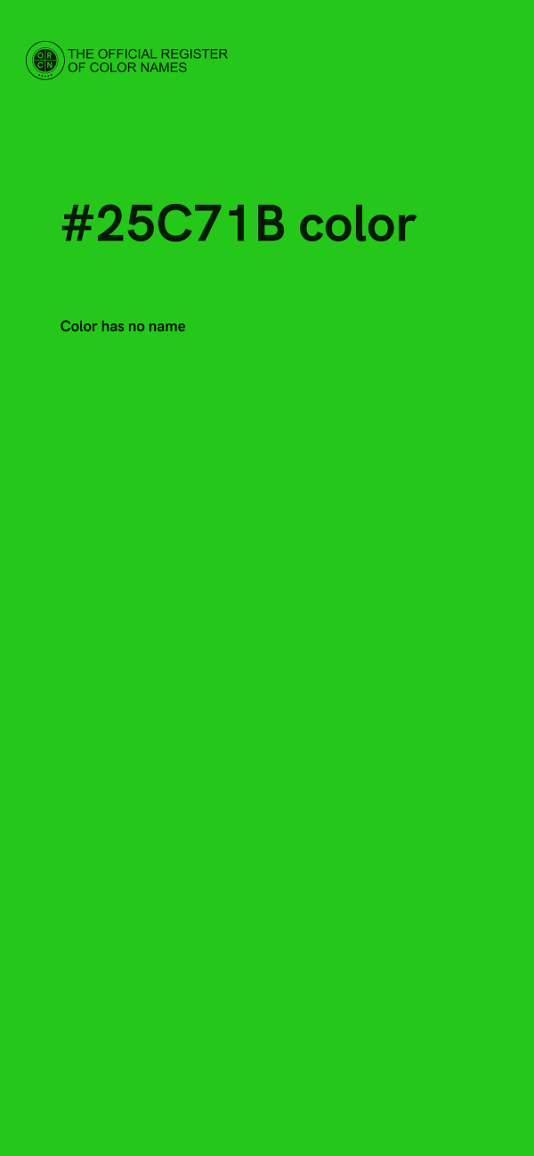 #25C71B color image