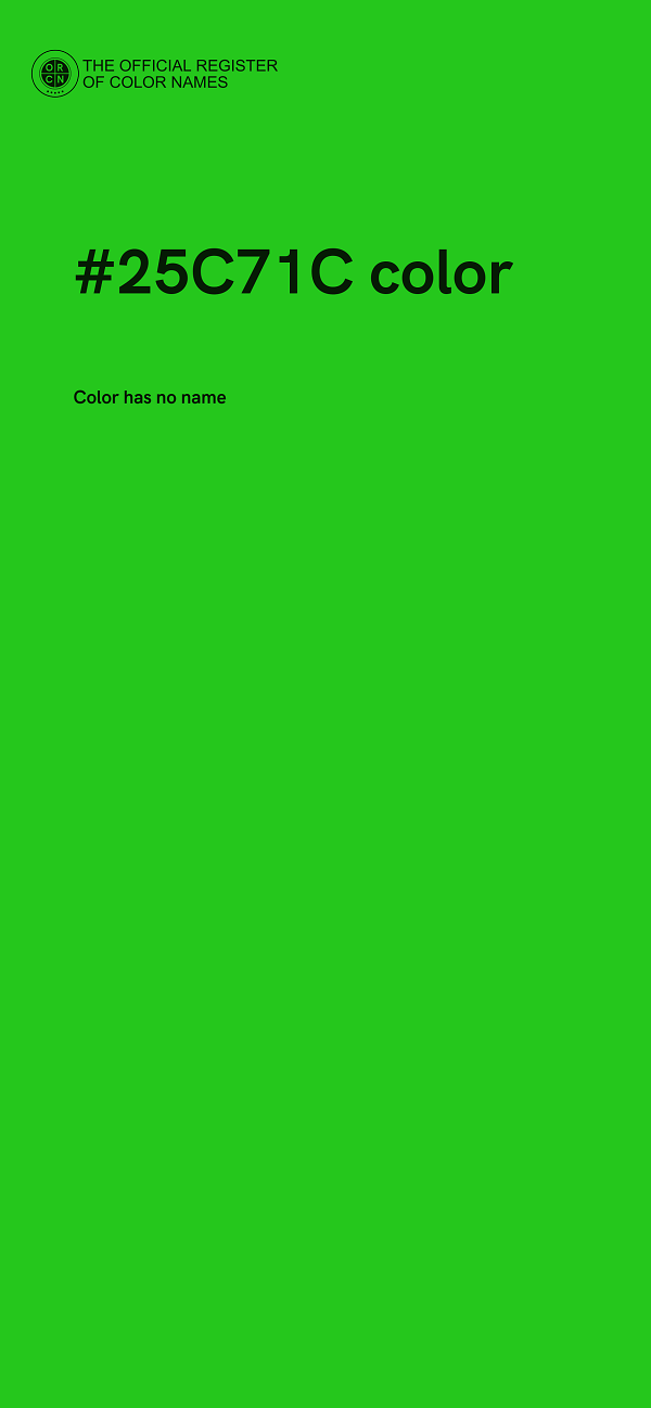 #25C71C color image