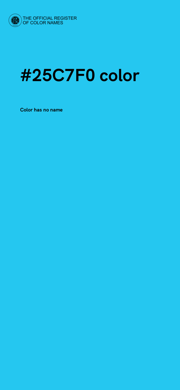 #25C7F0 color image