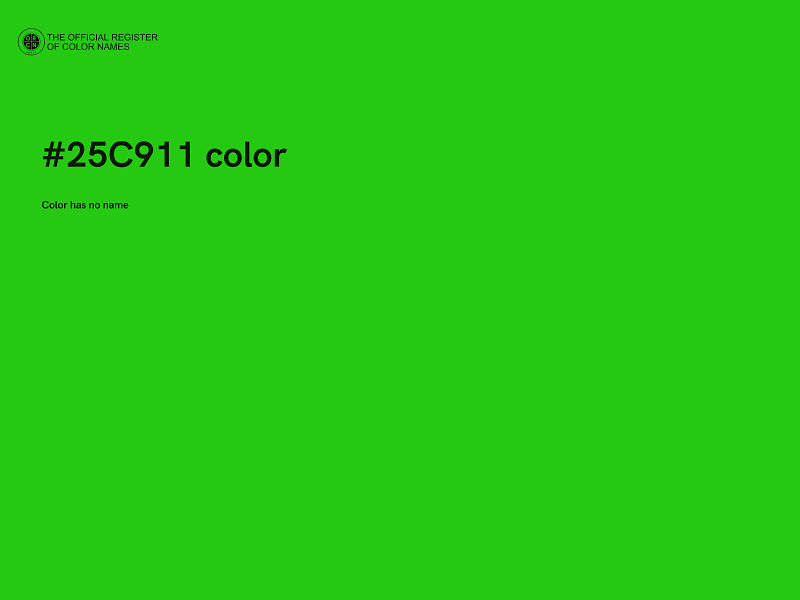 #25C911 color image