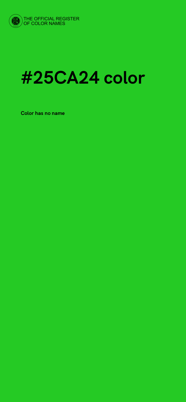 #25CA24 color image