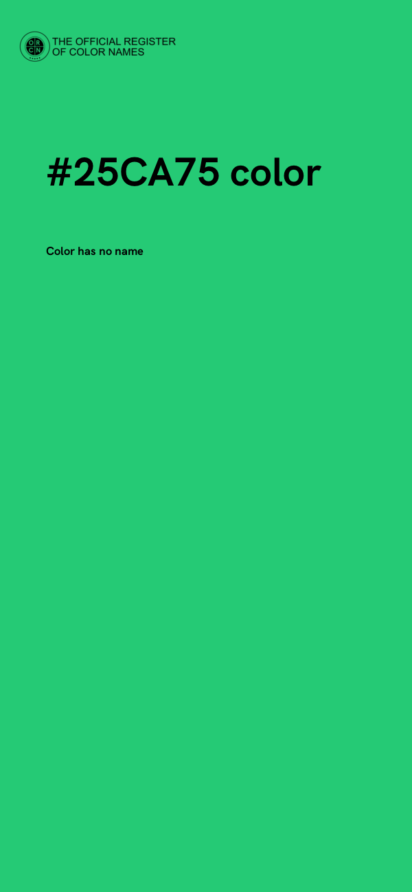 #25CA75 color image