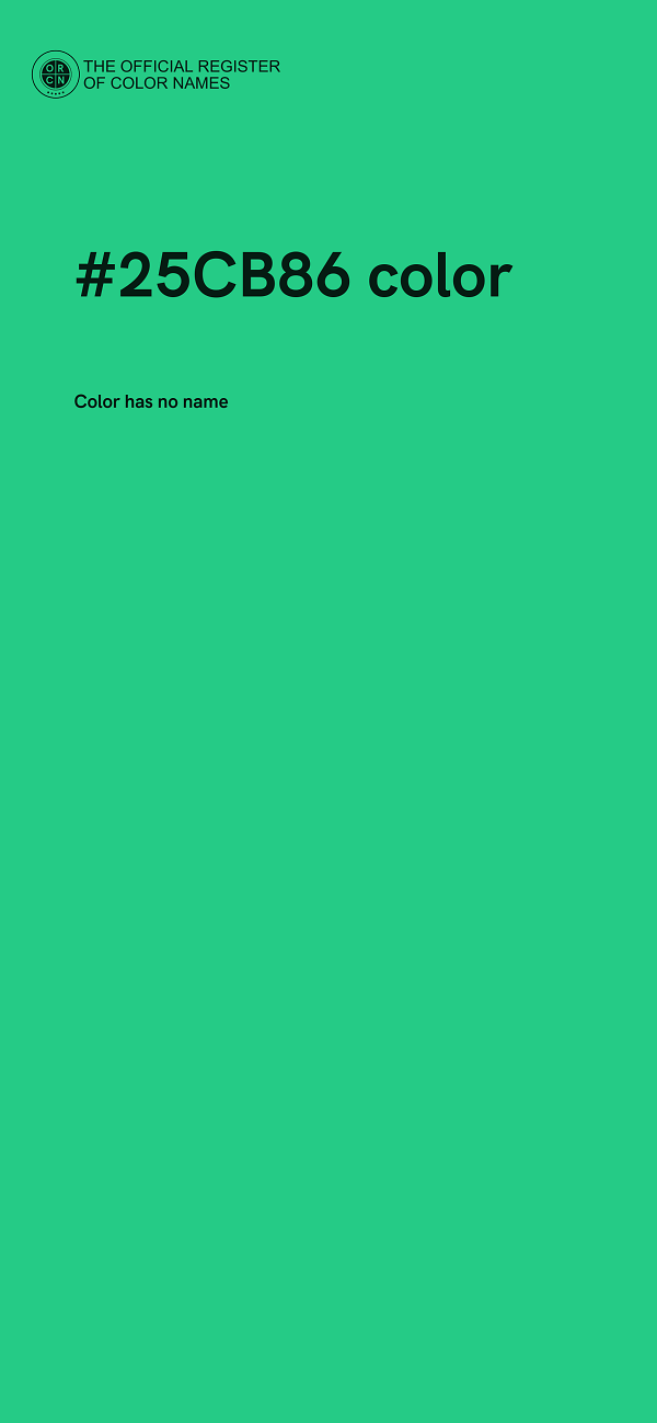 #25CB86 color image