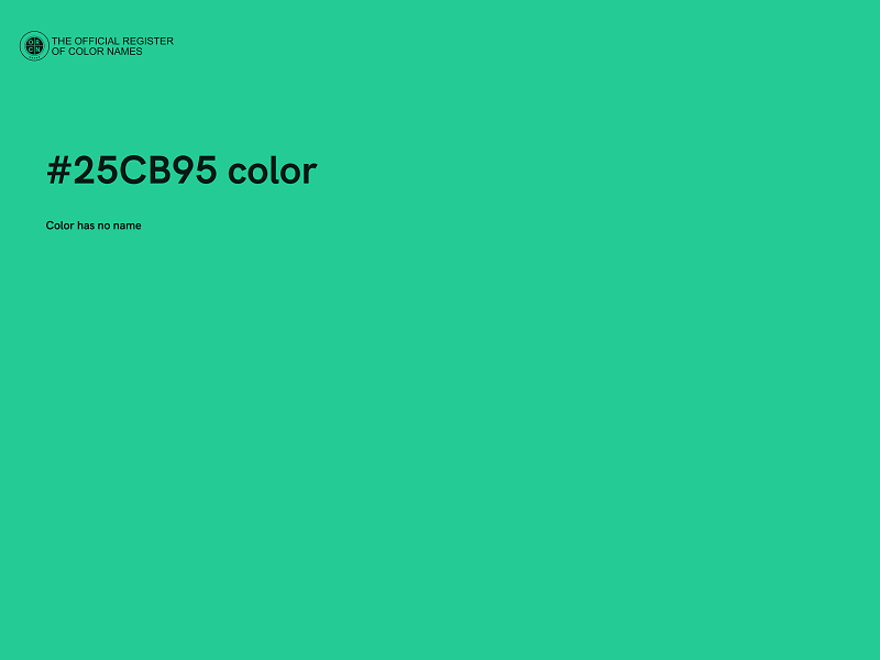 #25CB95 color image