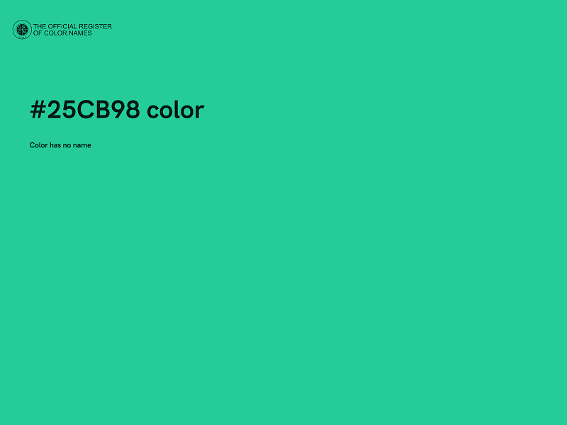 #25CB98 color image