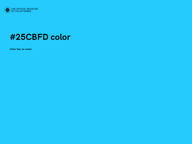 #25CBFD color image