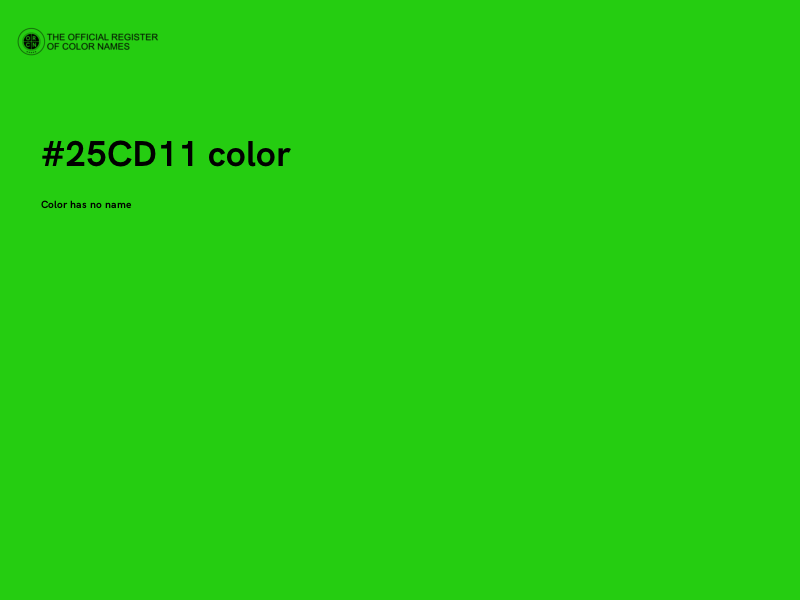 #25CD11 color image