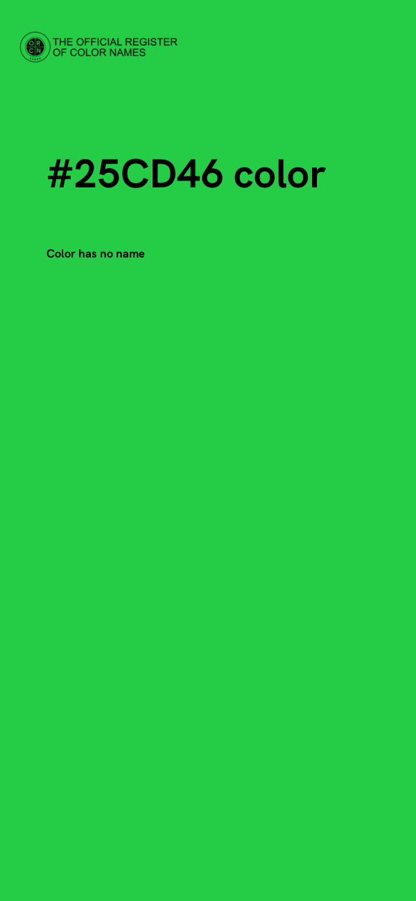 #25CD46 color image