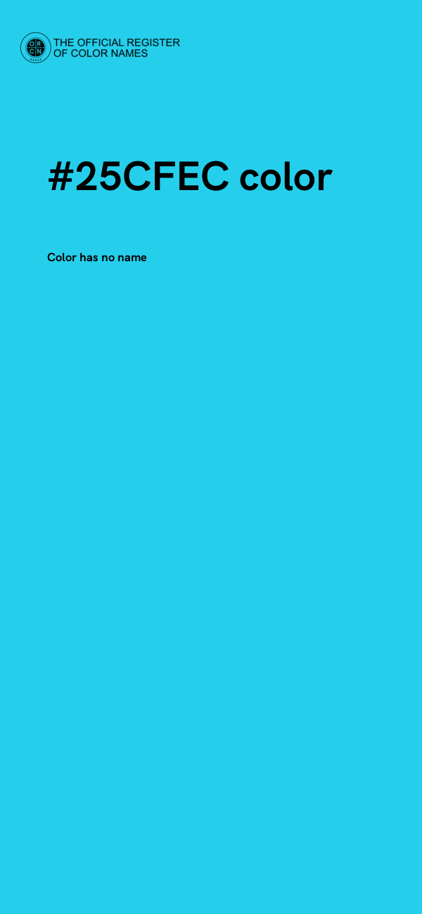#25CFEC color image