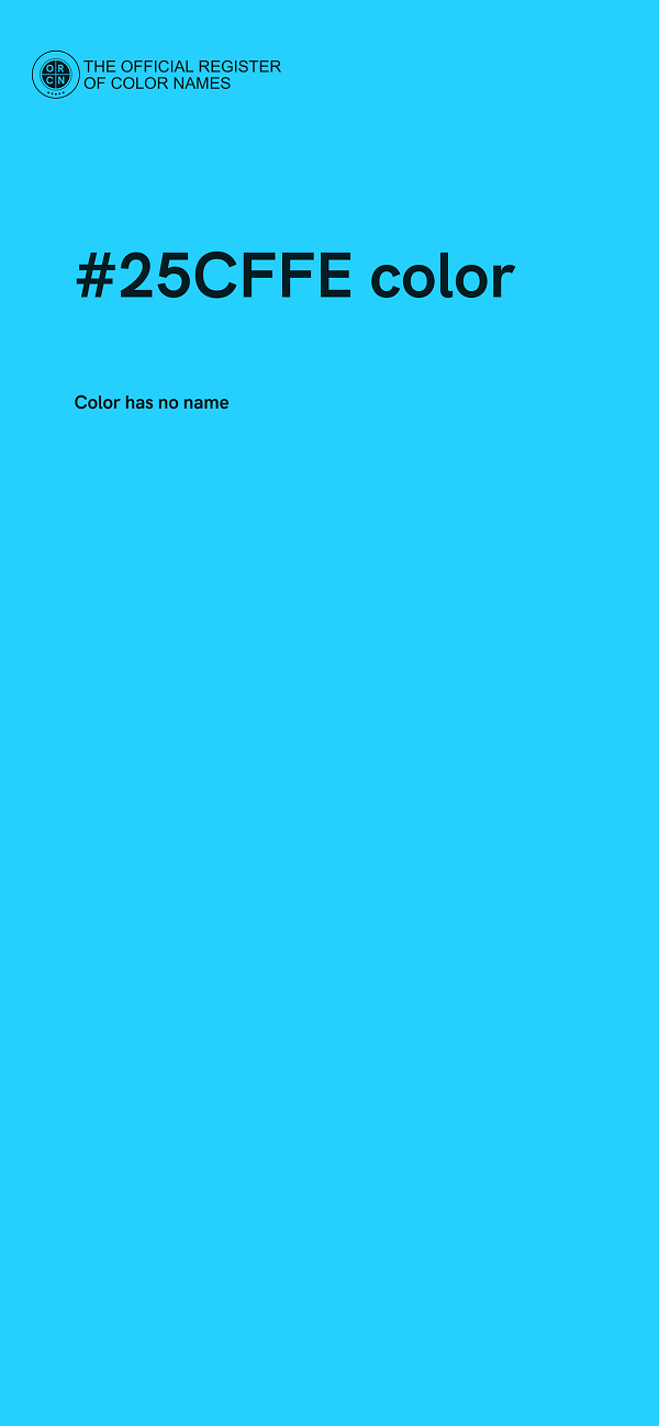 #25CFFE color image