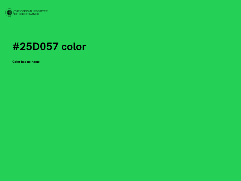 #25D057 color image