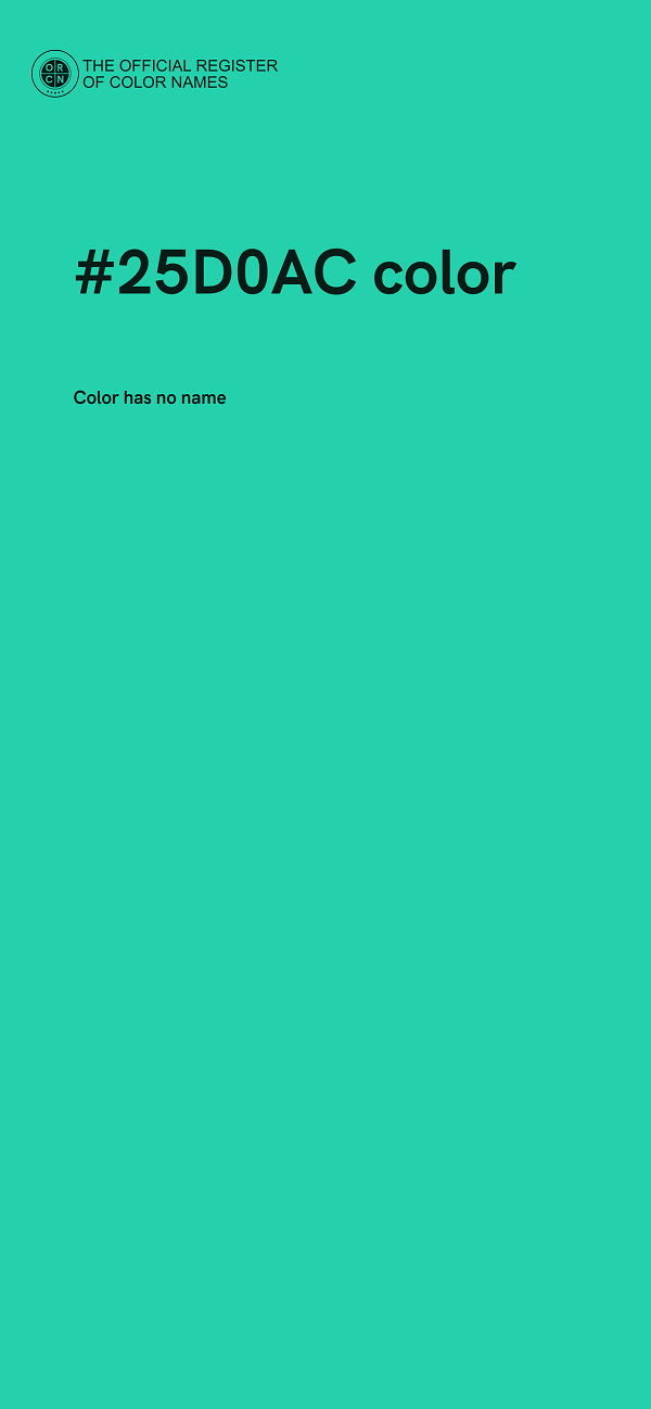 #25D0AC color image