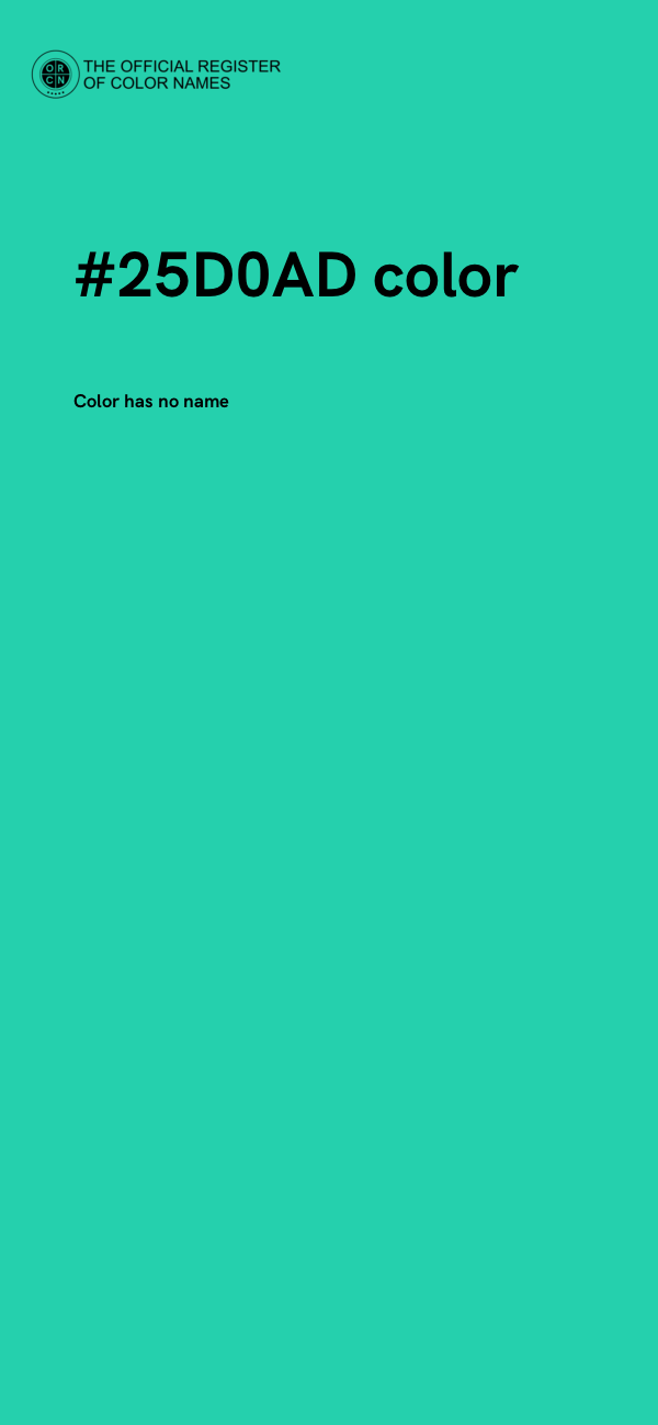 #25D0AD color image
