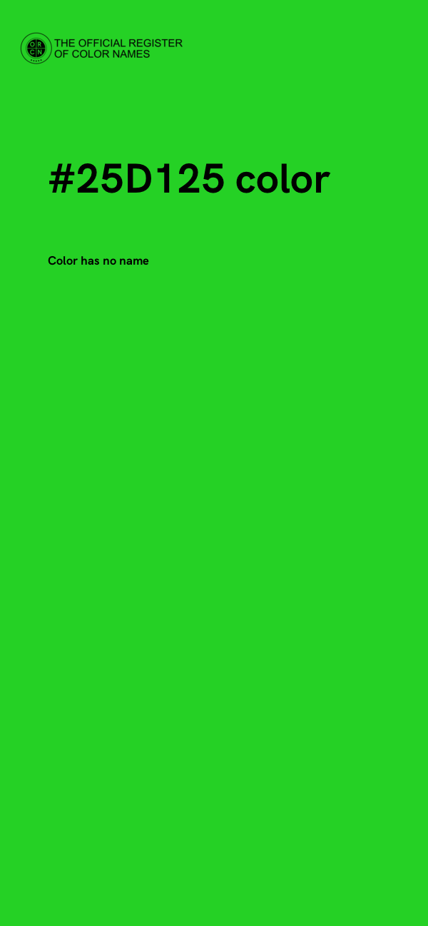 #25D125 color image