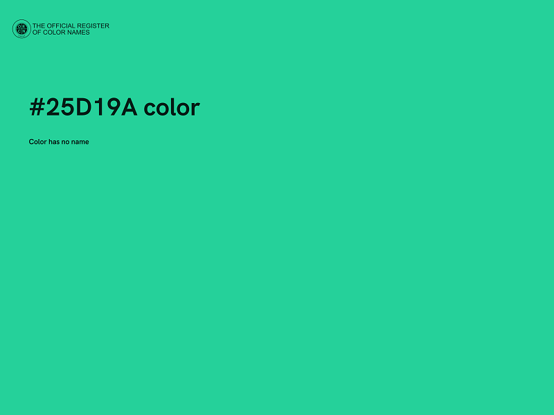 #25D19A color image
