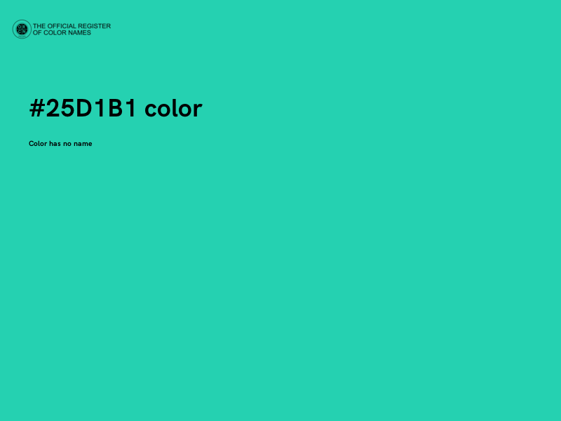 #25D1B1 color image