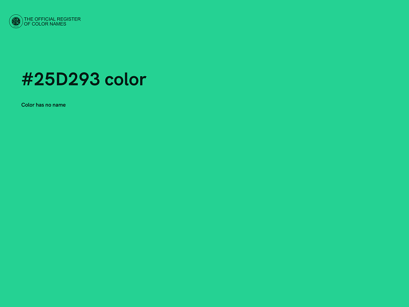 #25D293 color image
