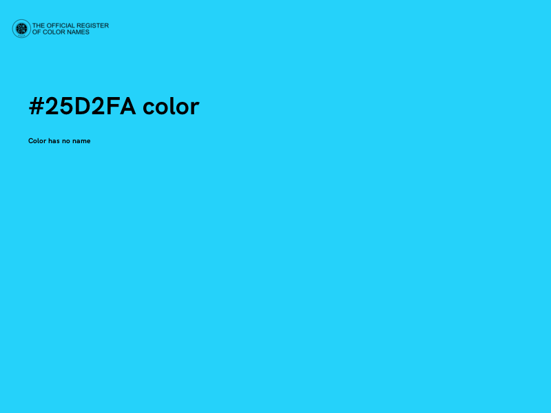 #25D2FA color image