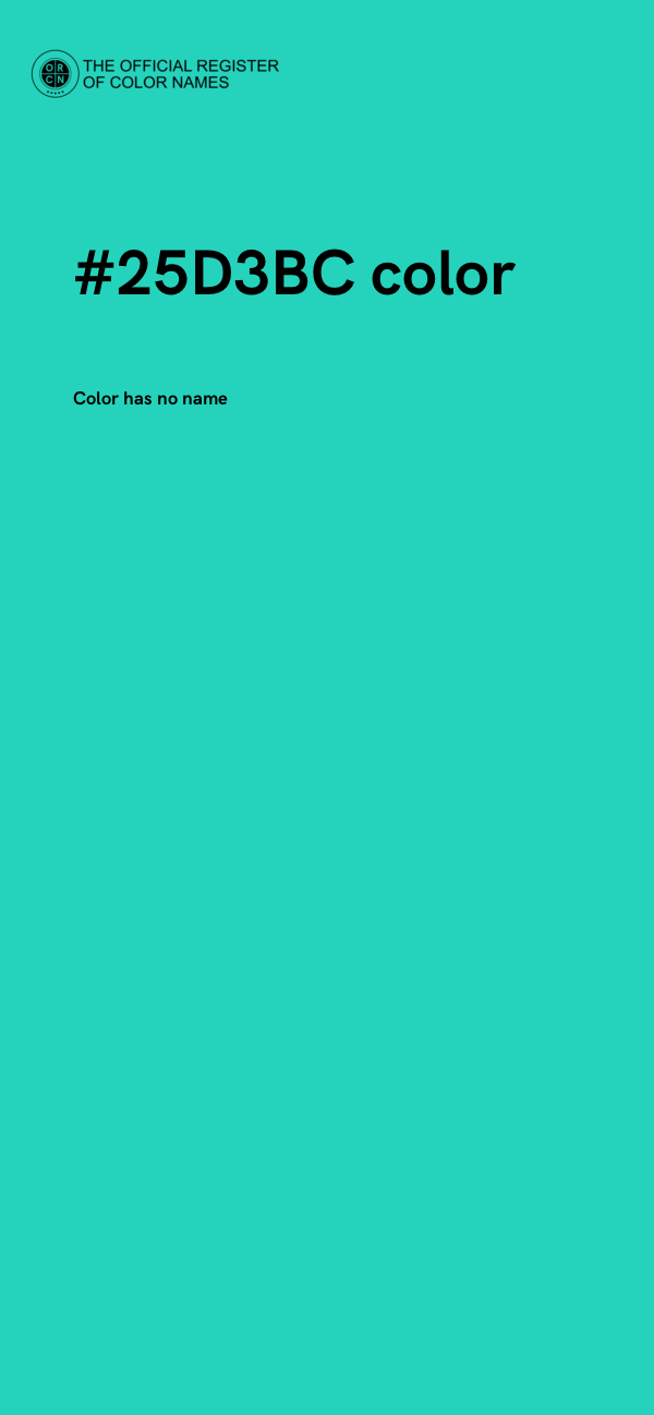 #25D3BC color image