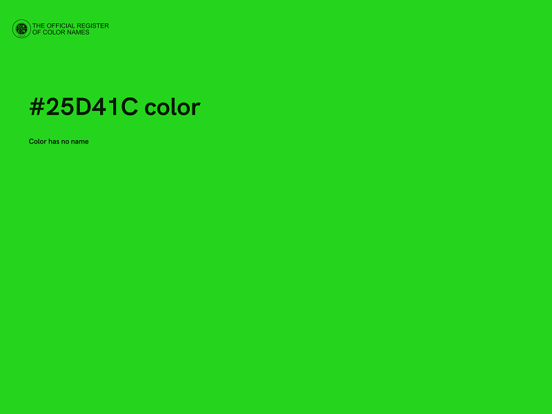 #25D41C color image