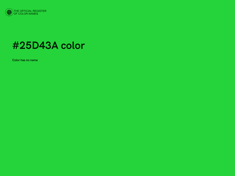 #25D43A color image