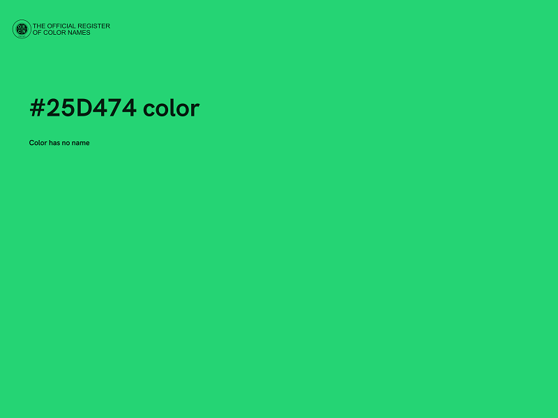 #25D474 color image