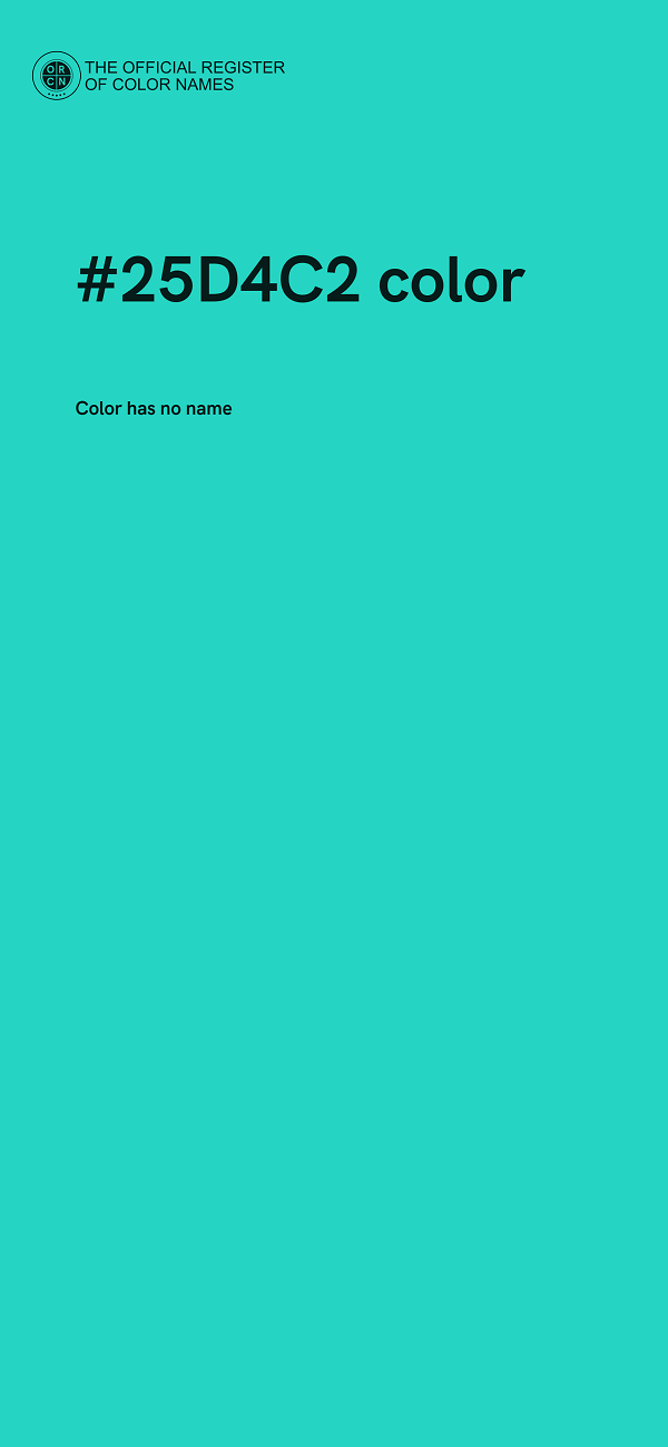 #25D4C2 color image