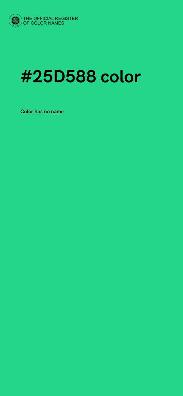#25D588 color image