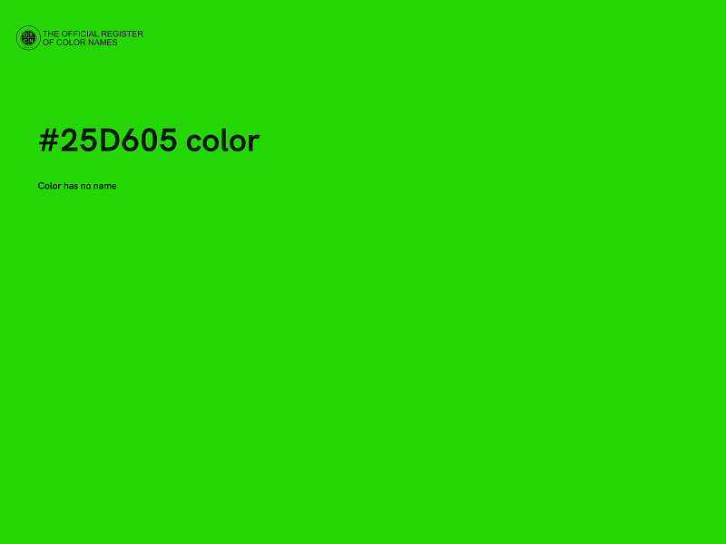 #25D605 color image