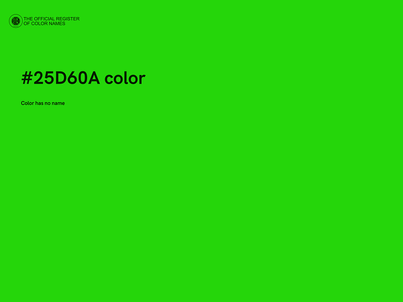 #25D60A color image