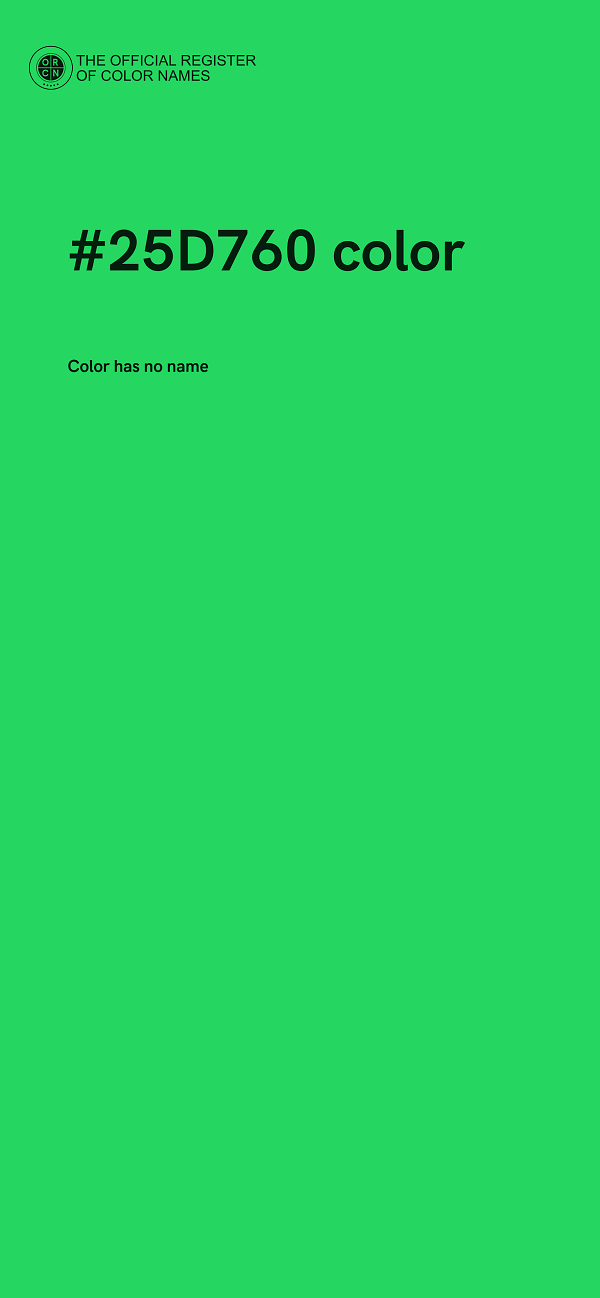 #25D760 color image