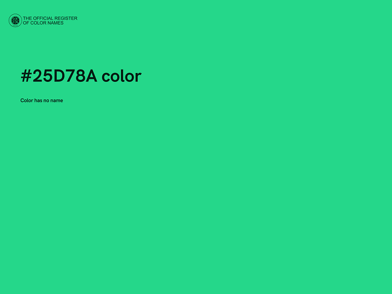 #25D78A color image