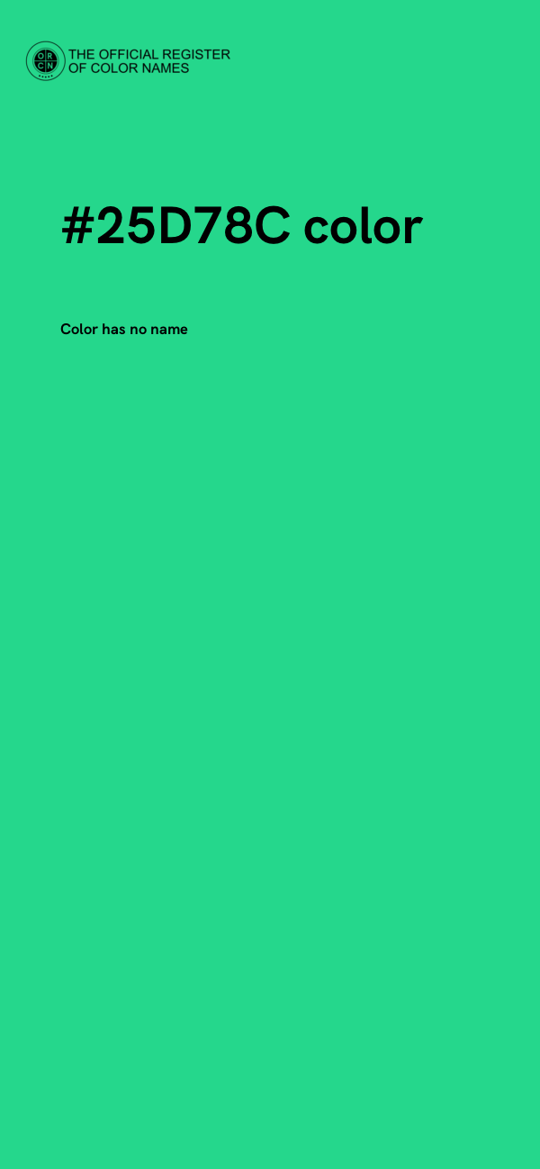 #25D78C color image