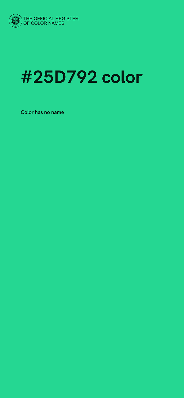 #25D792 color image