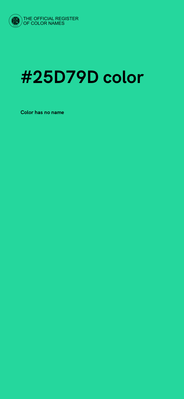 #25D79D color image