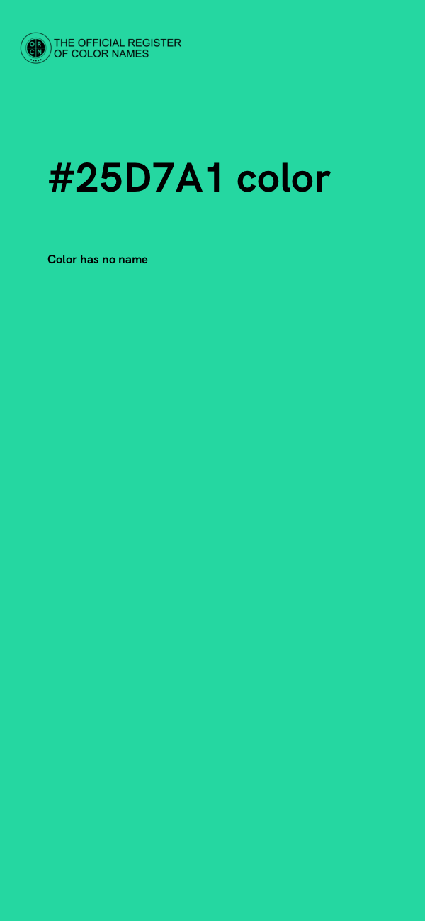 #25D7A1 color image
