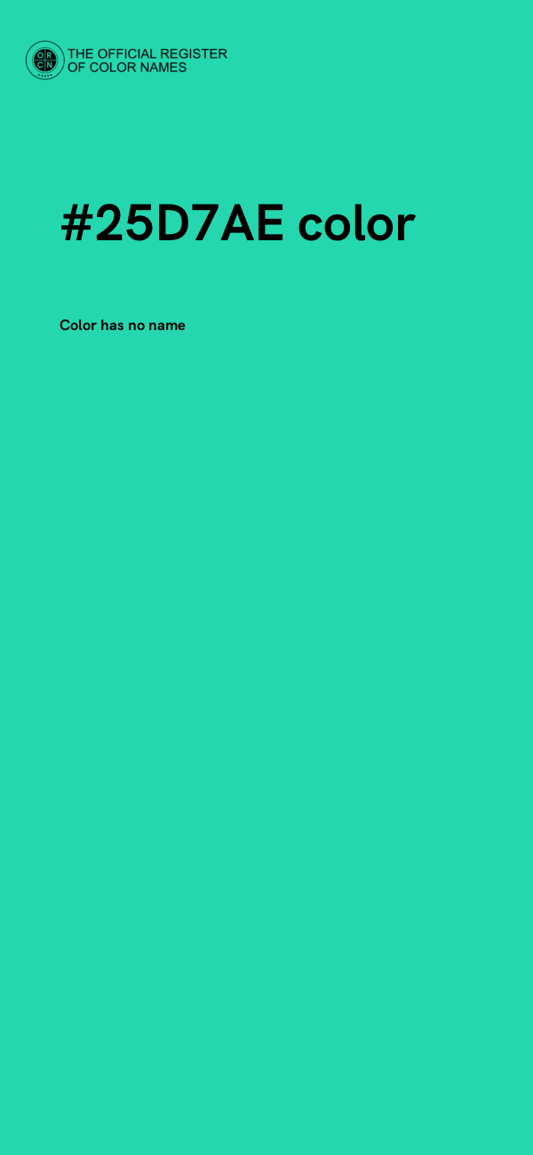 #25D7AE color image