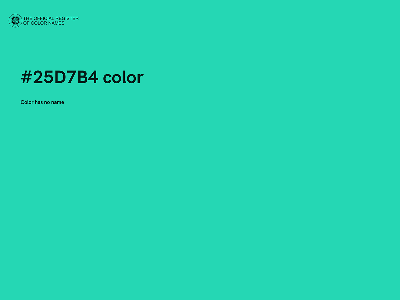 #25D7B4 color image