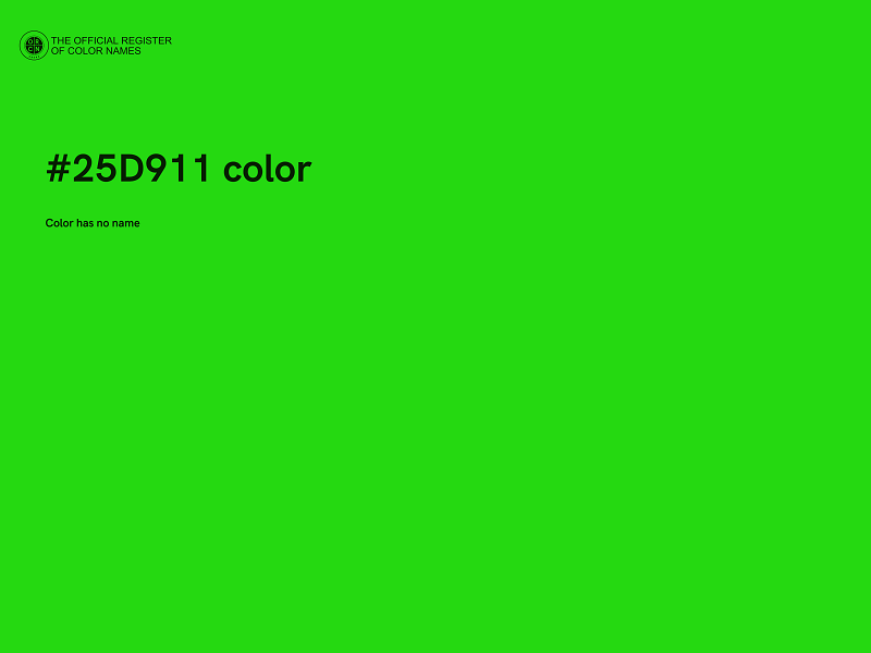 #25D911 color image