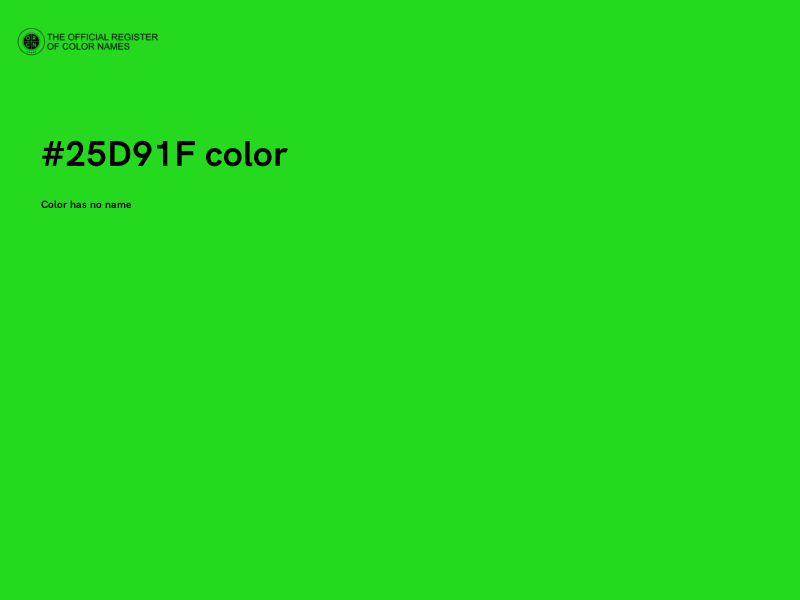 #25D91F color image