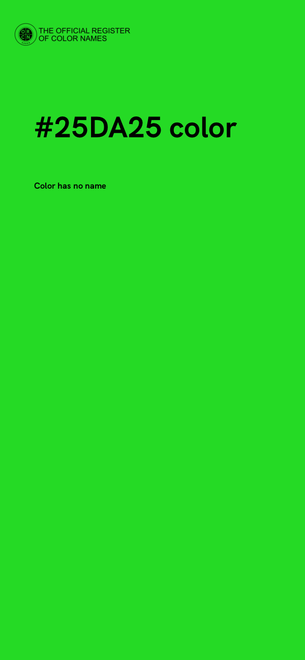 #25DA25 color image