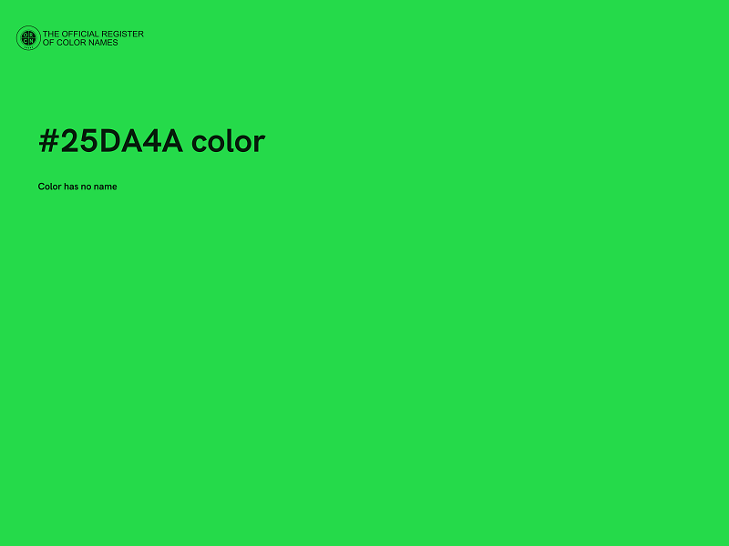 #25DA4A color image