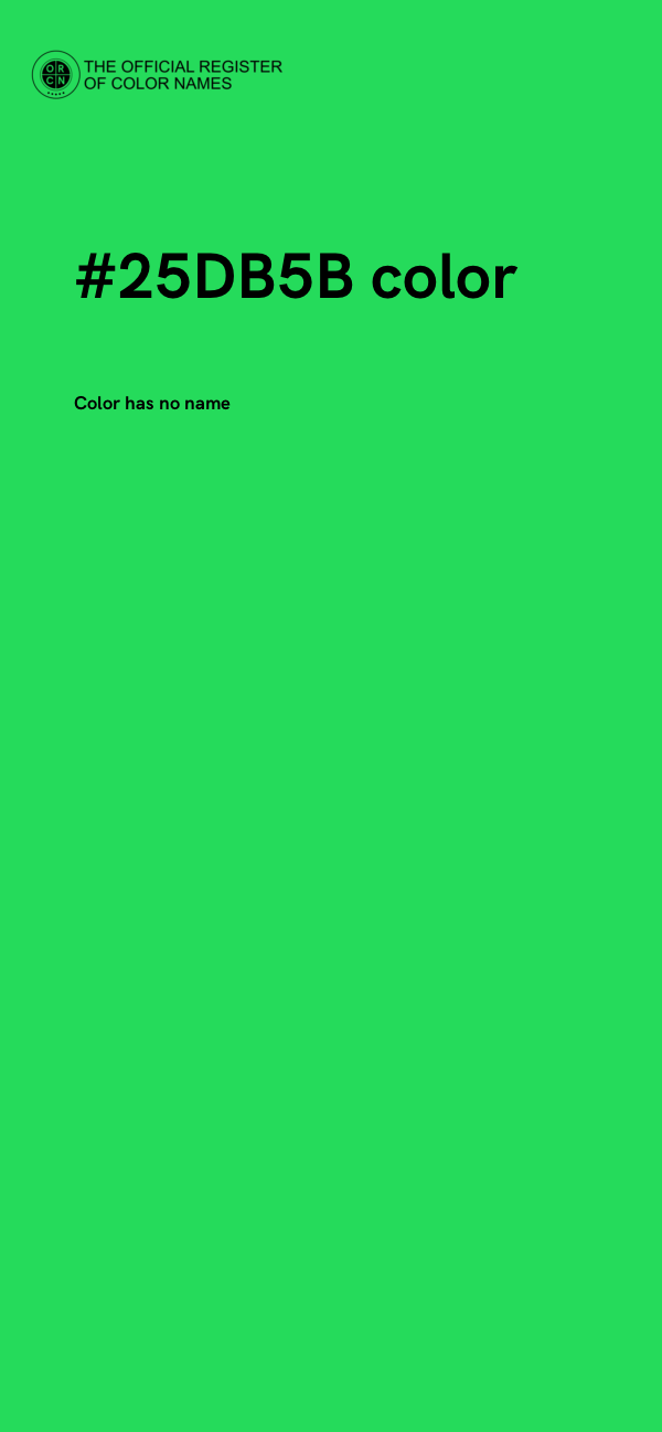 #25DB5B color image