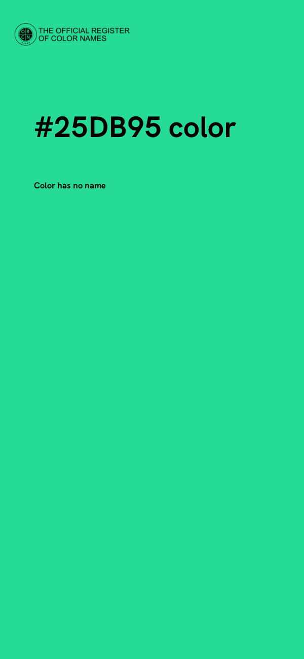 #25DB95 color image