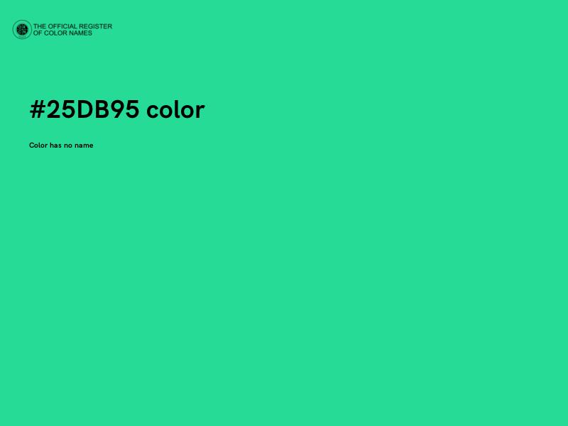 #25DB95 color image